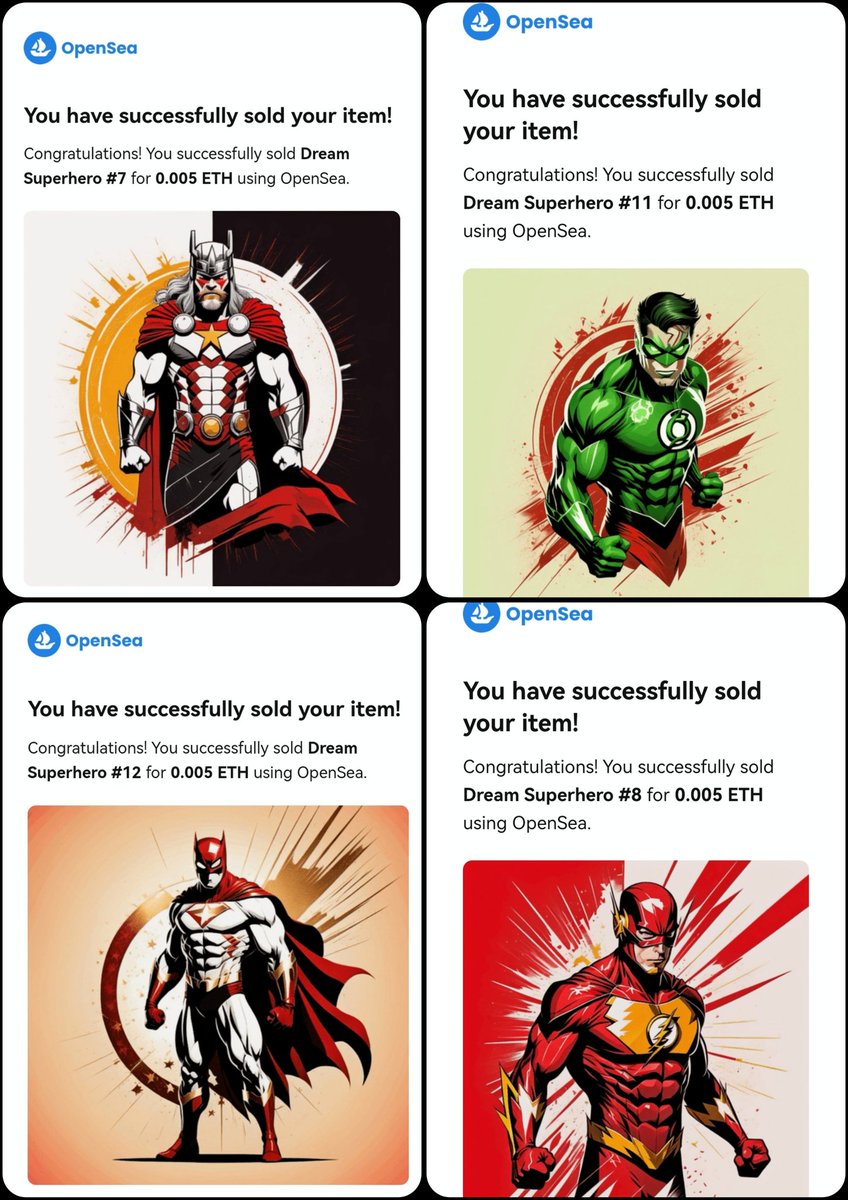 Hp24224664's tweet photo. And BOOM🔥 4 SOLD🔥🤯🥳

wonderful thanks to my great collector @UnstableReserve for have grab 4 Superheroes in minimalism vector collection 🤩❤️🙏. Thanks for your fantastic support 🤩

Tell me in DM for one Superhero custom my friend👌👍

#NFT #NFTCommunity #nfts #nftcollectors https://t.co/e5p7MimWa4