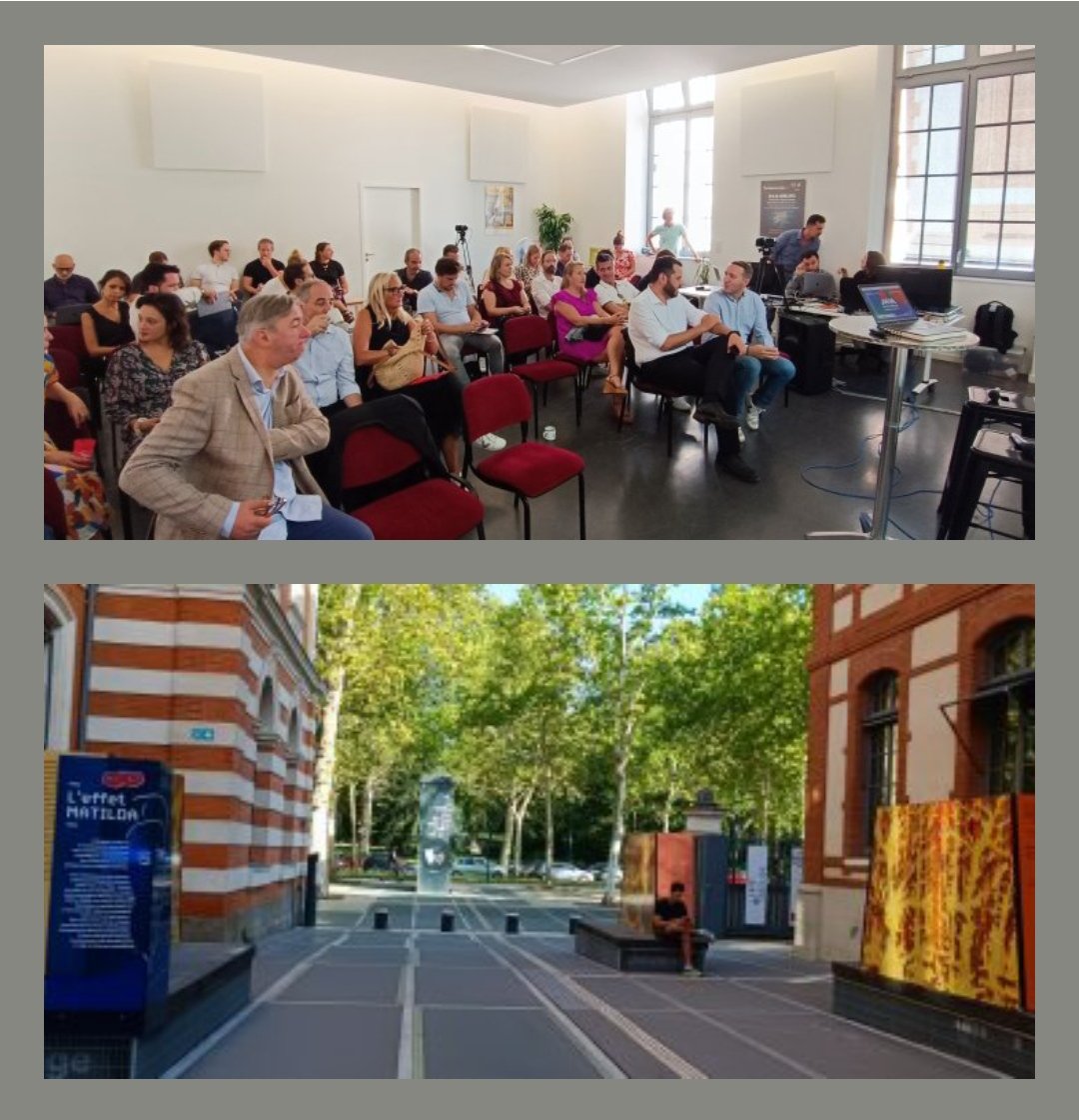 audouinc's tweet photo. #melenum @Edforzy président de @La_Melee ouvre la conférence de presse de l'édition 2023 du festival de la Mêlée Numérique qui se déroulera du 22 au 29 septembre a #Toulouse https://t.co/qn4qpie6uN