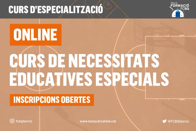 FORMACIÓ CONTINUADA | 💻 Comença la temporada invertint en formació basquetcatala.cat/pagina/10153 🏀