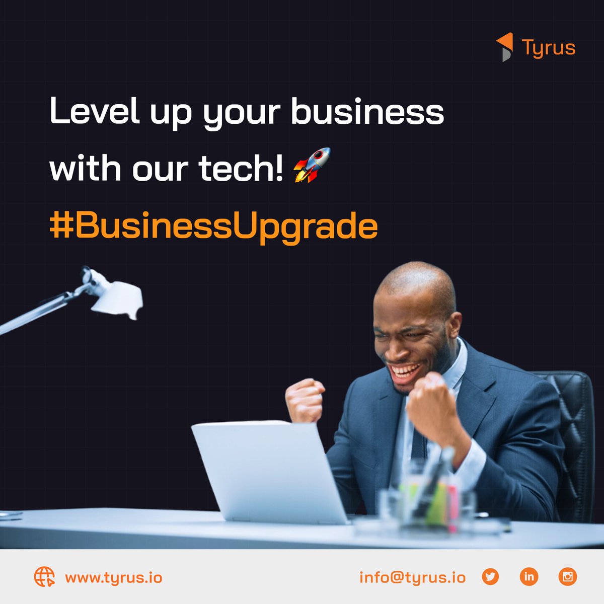 Stay ahead of the competition and level your business with our comprehensive tech solutions to enhance productivity, and drive profitability. 
.
.
#tyrustechnologies #levelyourbusiness #businessupdate #stayahead #techsolutions #enhanceproductivity #driveprofitability