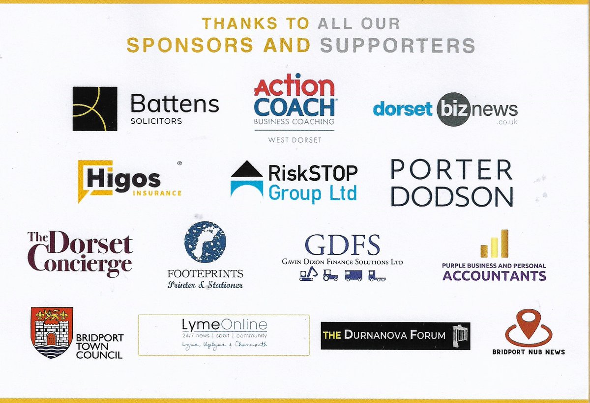 Bridport Business Awards (@bridportawards) on Twitter photo Good luck to all our shortlisted - see you today when we'll know or winners. Thanks to <a href="/RiskSTOPGroup/">RiskSTOP Group Ltd</a> <a href="/ActionCOACHUK/">ActionCOACH UK</a> @BattensSol <a href="/HigosInsurance/">Higos Insurance Services</a> <a href="/porter_dodson/">Porter Dodson</a> @BridportTIC <a href="/dorsetconcierge/">The Dorset Concierge</a> <a href="/dorsetbiznews/">dorsetbiznews</a> <a href="/GDFSLTD/">Gavin Dixon Finance Solutions</a> #purpleaccountants <a href="/localstationer/">Footeprints Office</a> @LymeOnlineUK <a href="/BridportNubNews/">Bridport Nub News</a> Good luck to all our shortlisted - see you today when we'll know or winners. Thanks to <a href="/RiskSTOPGroup/">RiskSTOP Group Ltd</a> <a href="/ActionCOACHUK/">ActionCOACH UK</a> @BattensSol <a href="/HigosInsurance/">Higos Insurance Services</a> <a href="/porter_dodson/">Porter Dodson</a> @BridportTIC <a href="/dorsetconcierge/">The Dorset Concierge</a> <a href="/dorsetbiznews/">dorsetbiznews</a> <a href="/GDFSLTD/">Gavin Dixon Finance Solutions</a> #purpleaccountants <a href="/localstationer/">Footeprints Office</a> @LymeOnlineUK <a href="/BridportNubNews/">Bridport Nub News</a>