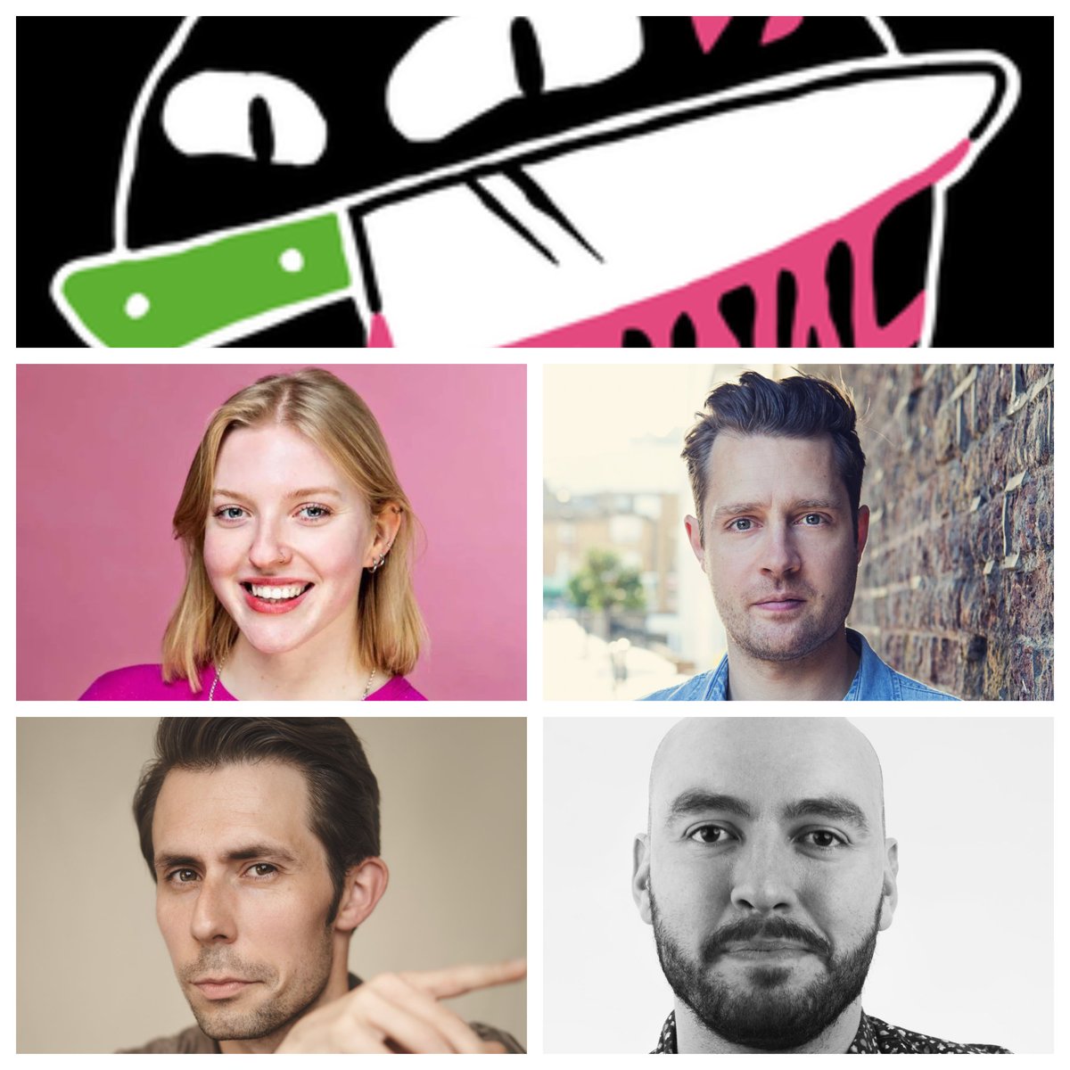 LAST-MINUTE LINEUP CHANGE FOR TODAY. In place of <a href="/SueHarrison123/">Susan Harrison</a> is @veritybabbsart, who may have killed Elspeth Pim. So that's @veritybabbsart, <a href="/maxdickins/">Max Dickins</a>, <a href="/OhHiRalphJones/">Ralph Jones</a> and <a href="/joelgatehouse/">Joel Gatehouse</a>. WHO THE FUCK KILLED ELSPETH PIM???
wegottickets.com/event/590410/