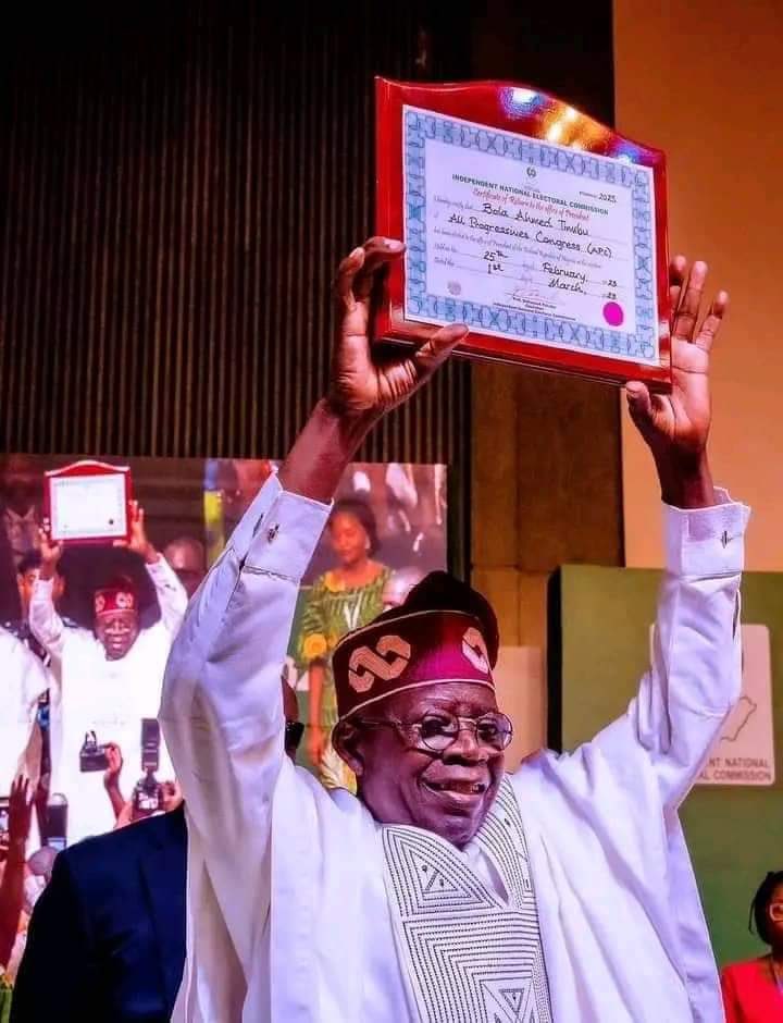 President Bola Ahmed Tinubu mandate has been constitutionally confirmed for His first 4 years.  

#PEPTJudgement #PBATVictory