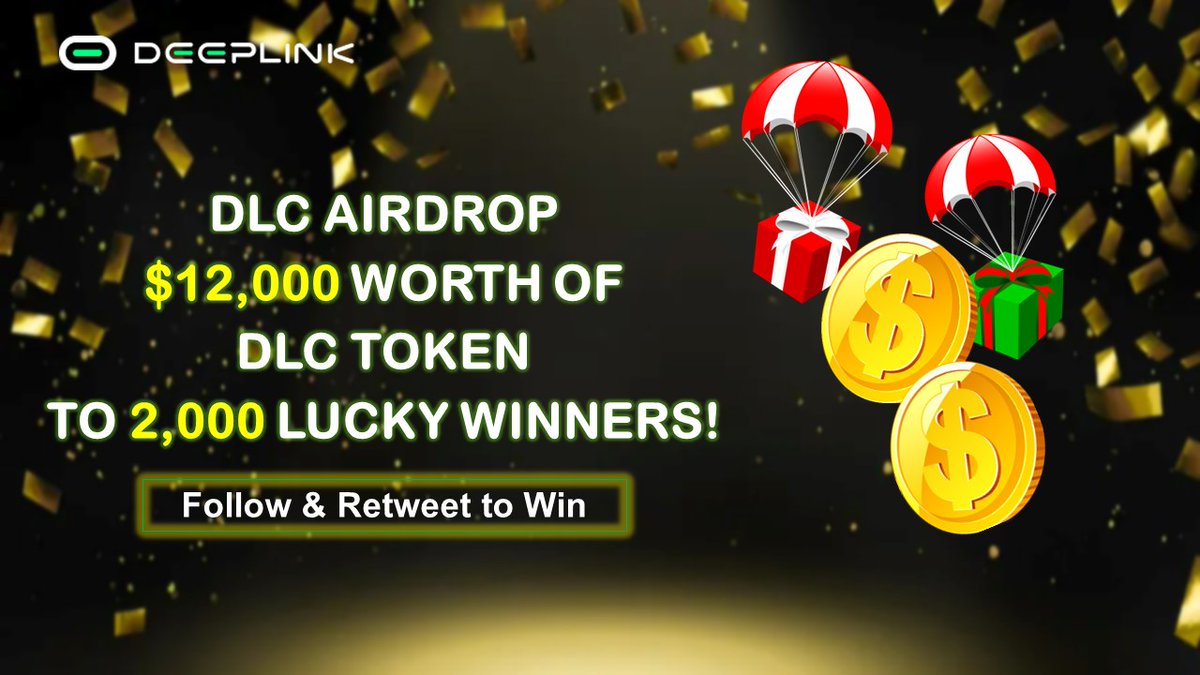 🎁$12,000 worth #DeepLinkAirdrop Giveaway to 2000 winners (ROUND 3) 
1️⃣Follow x.com/DeepLinkGlobal
2️⃣Like &amp; Retweet &amp; Comment "DeepLink LFG🔥"
3️⃣Tag 3 friends 
4️⃣Follow Rules &amp; complete all Tasks 
👉 gleam.io/2WWXd/12000-wo… 
⌛2023 Sep 9th 9:00 AM - 2023 Sep 16th 9:00 AM (UTC)