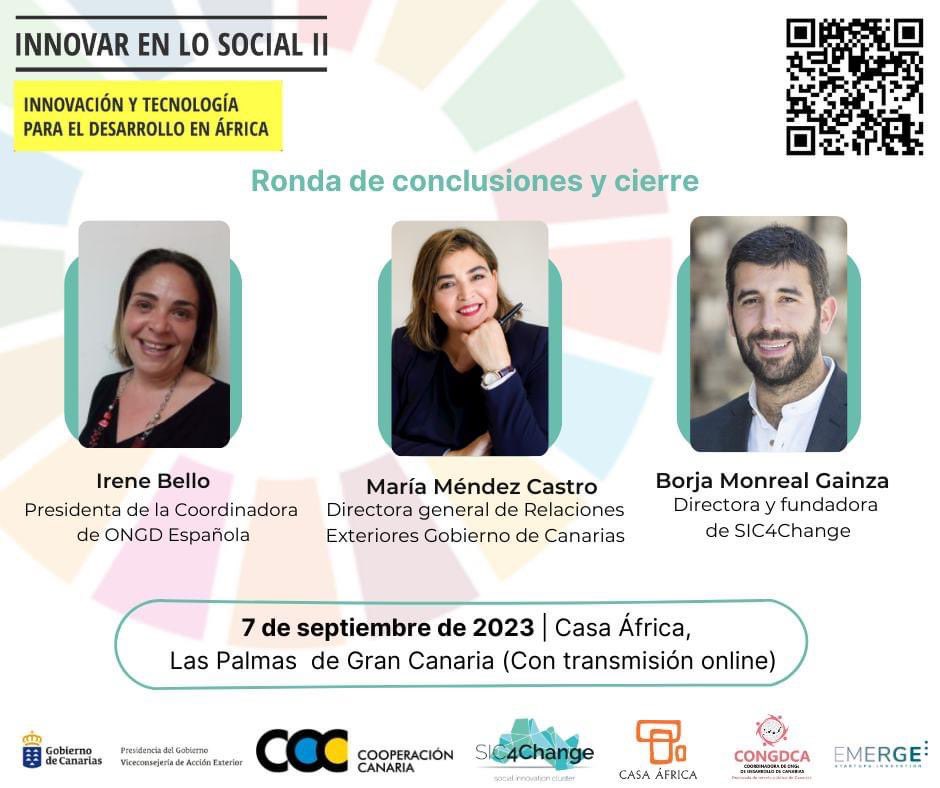 Casaafrica's tweet photo. A las 10am, hora canaria, comienza la segunda jornada de #Innovarenlosocial. Sigue el evento vía zoom con el código 232003 > https://t.co/ztfhdfpiV5

#Innovation4Africa https://t.co/VS8TyDjhDh