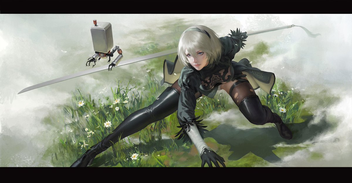 VideoArtGame's tweet photo. Fan art | NieR: Automata - 2B

Artist: Chen Sihan https://t.co/75ZUWaMxV3