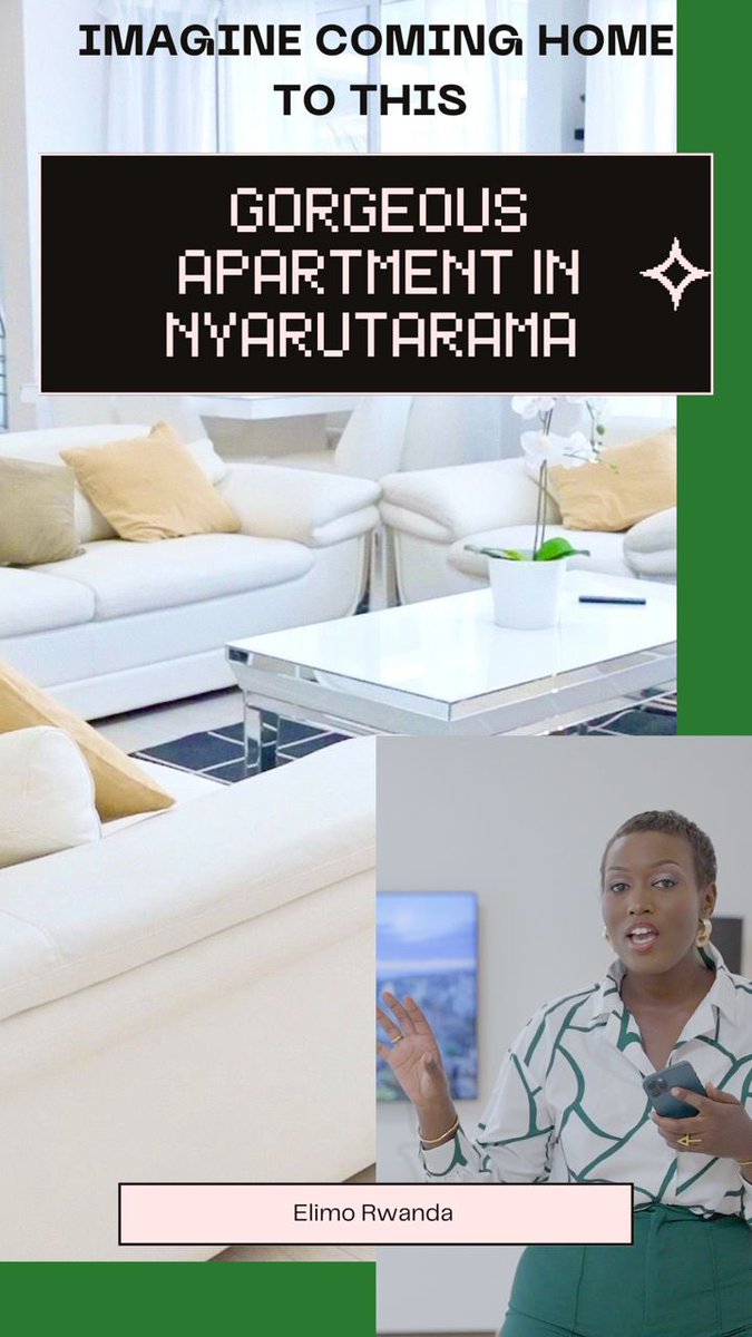Uwacu's tweet photo. Hi friends, I’m back with a new YouTube video of this gorgeous apartment for rent in #Nyarutarama , very nicely furnished, top notch finishes, full tour and details in this link https://t.co/uq5nm0ugYi , what’s your favorite part of this apartment? #RWOT #Kigali #RealEstate https://t.co/f3kpvq921U