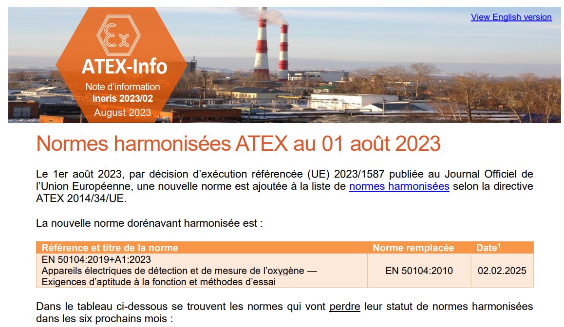 Harmonisation de nouvelles normes vis-à-vis de la règlementation #ATEX : le point avec notre dernière note d'information
👉prestations.ineris.fr/sites/prestati…