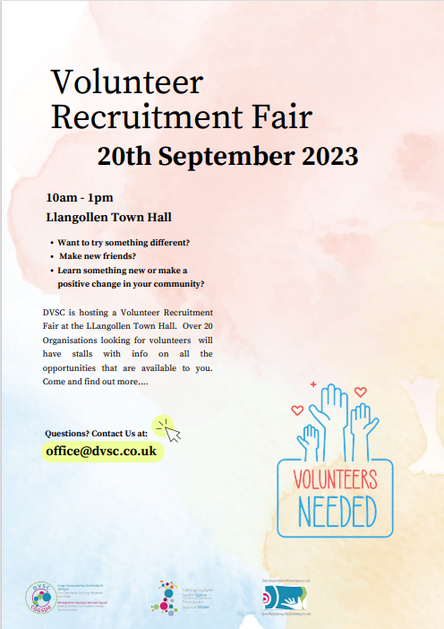We're at Llangollen Recruitment fair on the 20th of September, make sure to swing by and say hello! #magicalmammals #NationalLotteryHeritageFund #clocaenogcommunityfund
