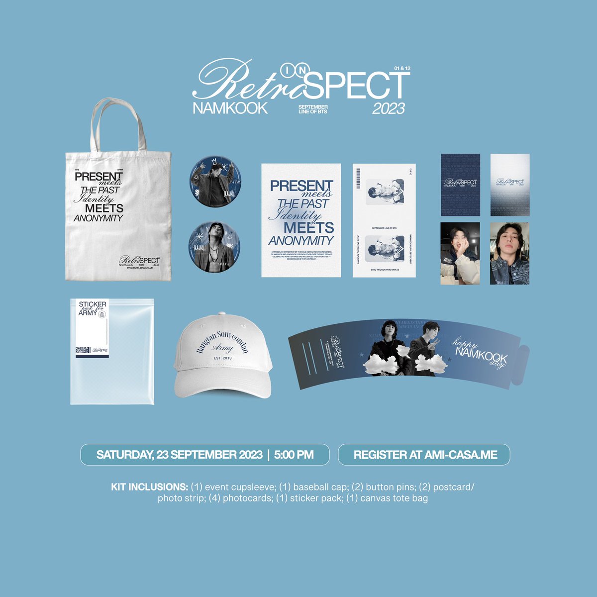 purpledreamph_'s tweet photo. See the inclusions in our NAMKOOK event kit! Only the best for our co-ARMYs #RetrospectNamKookDay 👀🖤💙

In Retrospect: A Namkook Cupsleeve Event
📍MyeongDong Korean Gastropub, Tomas Morato Ave., Quezon City
SEPTEMBER 23 2023 | 5-8PM https://t.co/ykFWaqmJ8w