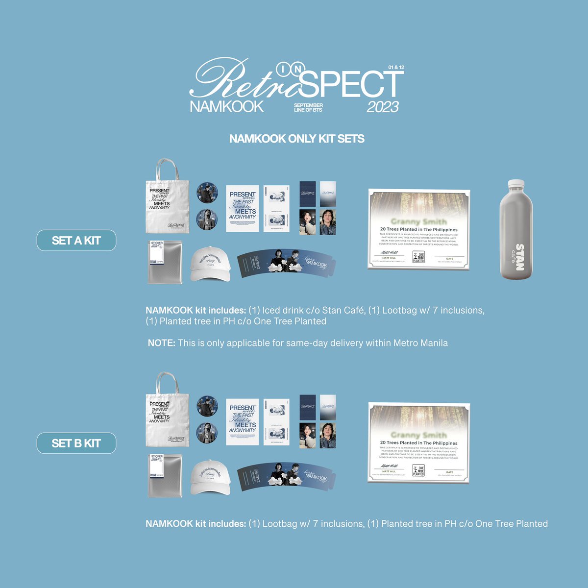 purpledreamph_'s tweet photo. See the inclusions in our NAMKOOK event kit! Only the best for our co-ARMYs #RetrospectNamKookDay 👀🖤💙

In Retrospect: A Namkook Cupsleeve Event
📍MyeongDong Korean Gastropub, Tomas Morato Ave., Quezon City
SEPTEMBER 23 2023 | 5-8PM https://t.co/ykFWaqmJ8w