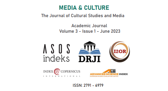 MAKALE ÇAĞRISI
Uluslararası İndeksli MEDYA ve KÜLTÜR DERGİSİ, Aralık 2023 sayısı için, kültürel çalışmalar ve medya alanındaki özgün makale ve kitap değerlendirmelerinizi 15 Kasıma kadar Türkçe veya İngilizce olarak gönderebilirsiniz.
Ayrıntılı bilgi için:
dergipark.org.tr/tr/pub/medkul