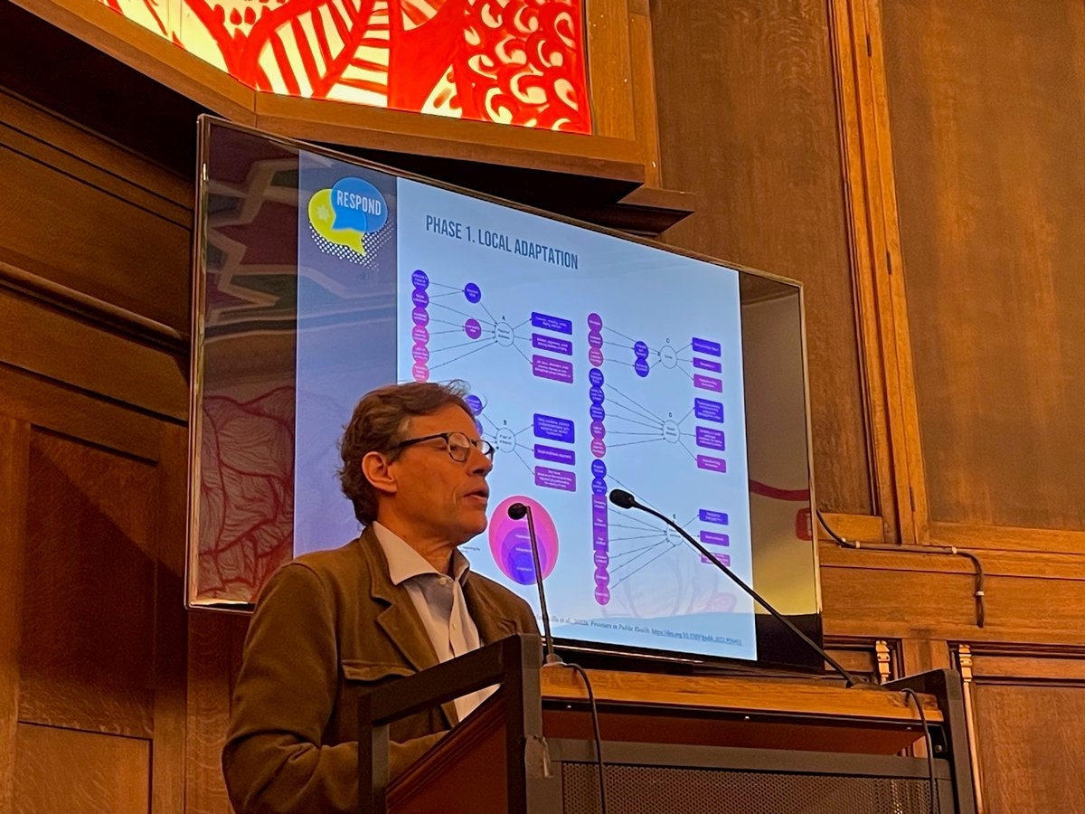 Jose Luis Ayuso Mateos @UAM_Madrid discussed the results of the RESPOND RCT on stepped-care (DWM & PM+) in Spain and the implementation study in Belgium