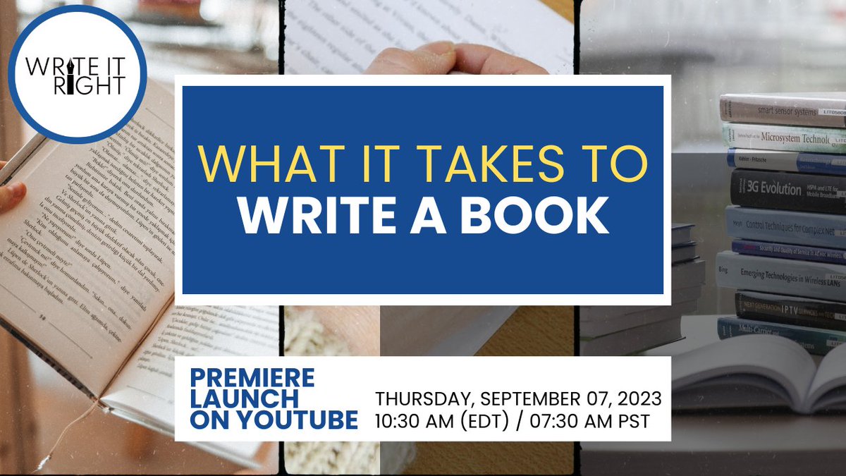 @writingoutlook Join me for the #premiere of my #video, where I will #explore the insights of crafting a #book.  To stay updated, make sure to #subscribe to my #YouTube channel: bit.ly/WriteItRightwi…
Your support means the world to me! 
#SubscribeNow #BookWritingTips #writeabook #beanauthor