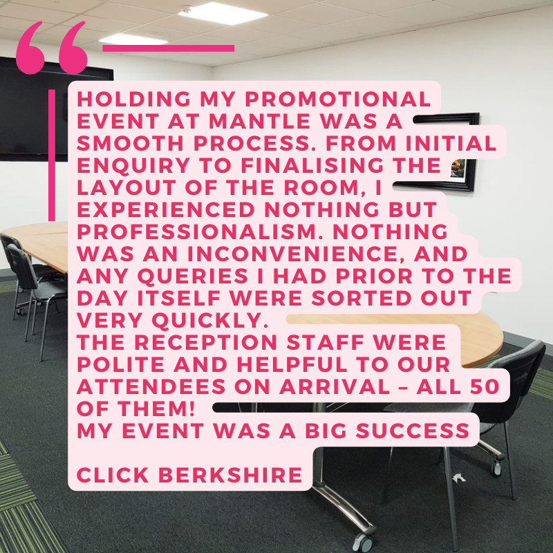 #Happyclient Can Mantle help you? Why not call us on 0118 977 8599 mantleltd.co.uk #meetings #events #servicedoffices #networking #conference #meetingroom #wokingham #berkshire