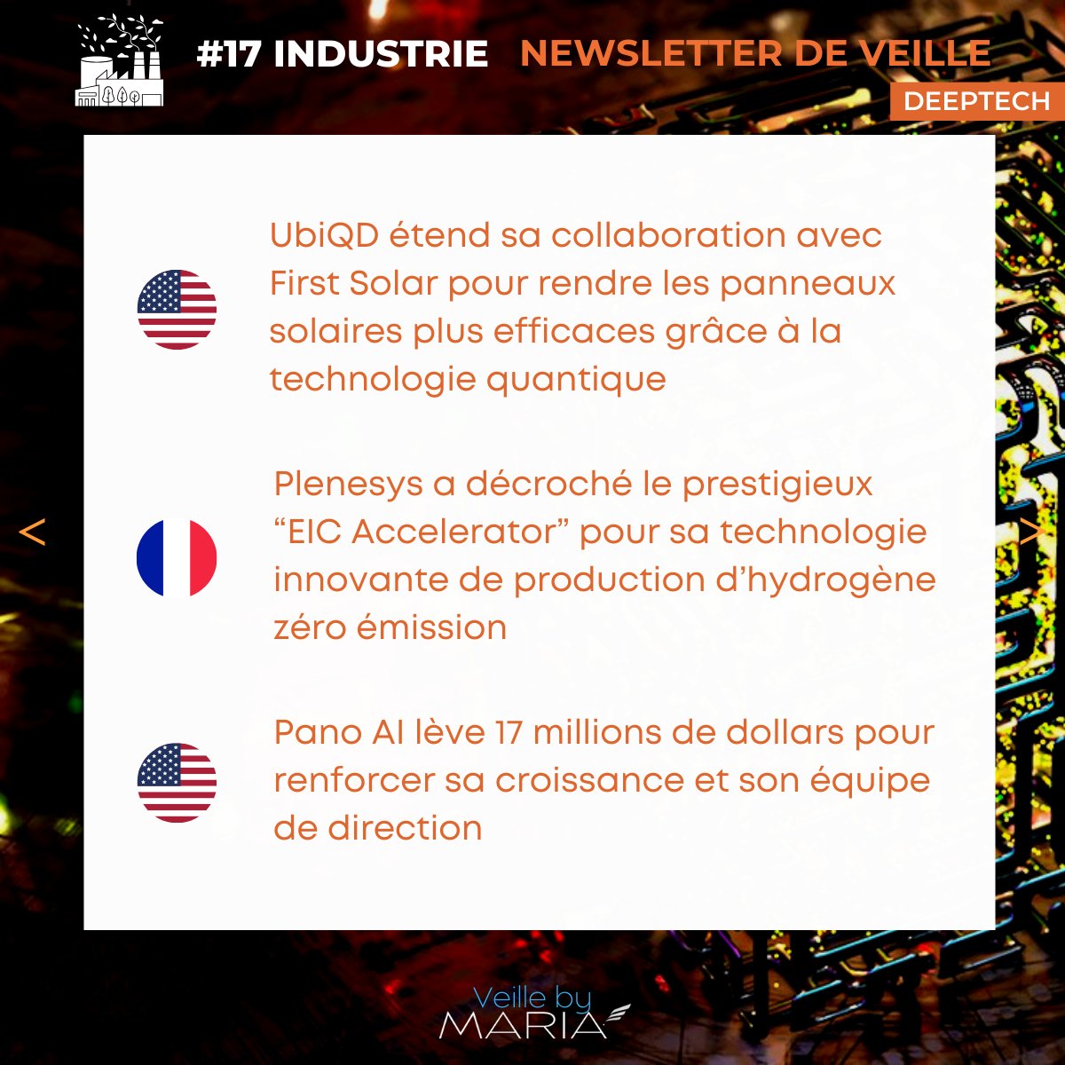 ConseilMaria's tweet photo. La #veille by MARIA vous partage sa sélection d'actualités du secteur de l'#industrie.

Accédez gratuitement à la version intégrale de notre newsletter mensuelle 👉🏻 https://t.co/XCCv6GFoZI

Restez informé et abonnez-vous à nos newsletters sectorielles 👉🏻 https://t.co/7wt6hYOIdA https://t.co/XxD7RoDAux