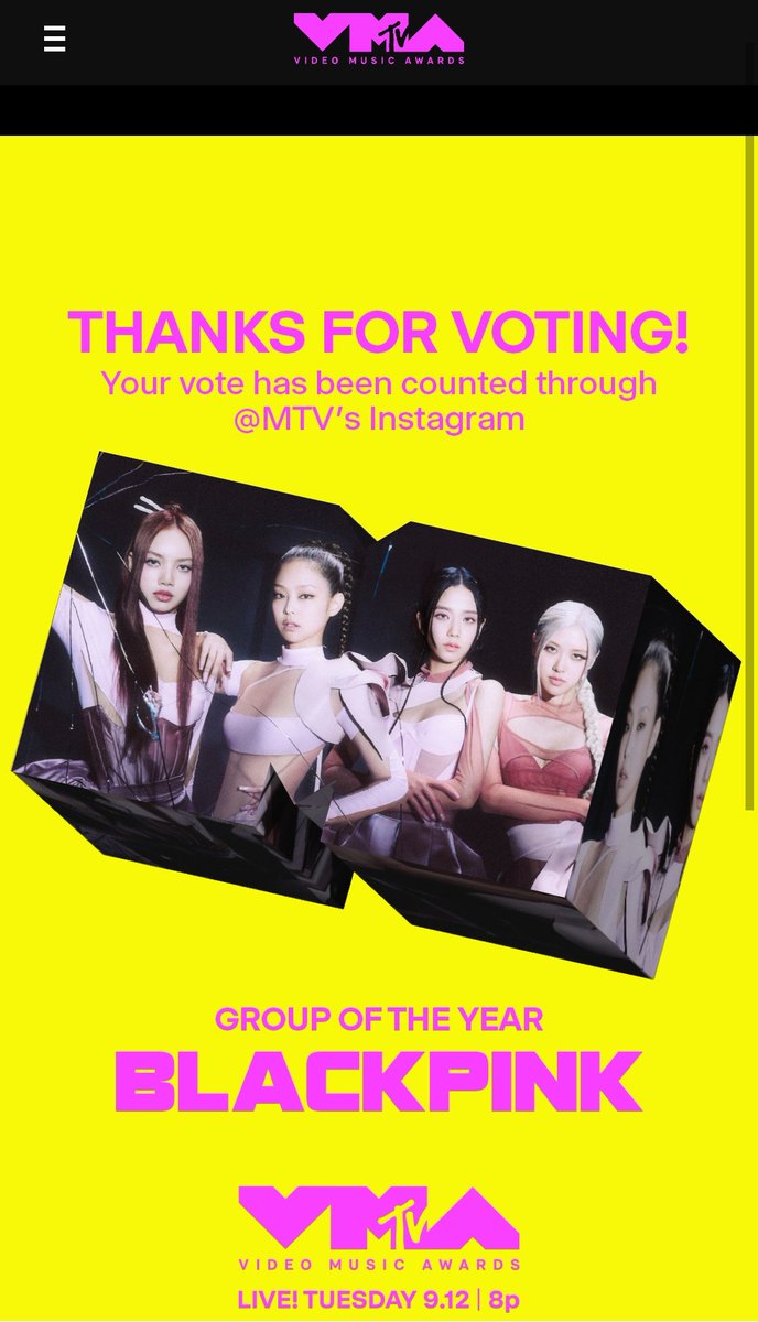 peterrrpear's tweet photo. โหวตจนนิ้วจะล็อคคคแล้วค้าาา @BLACKPINK  @vmas https://t.co/swrTCtCrl8