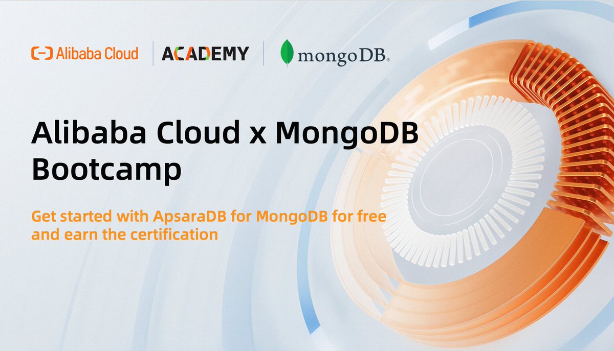 #AlibabaCloud cooperated with @MongoDB to offer a bootcamp for developers to get started or refresh their skills with Alibaba Cloud ApsaraDB for MongoDB. Attendees will learn the basic principles of MongoDB, industry best practices, and hands-on practices.

Learn MongoDB's