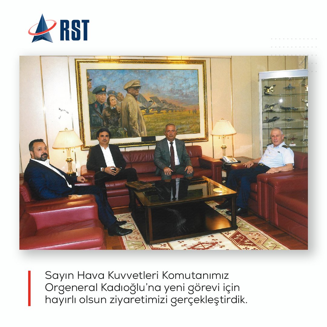 rsttechnology's tweet photo. We paid a congratulatory visit and wished him success in his new duty to the new Turkish Air Force Commander, General Ziya Cemal Kadıoğlu, who was appointed as the Turkish Air Force Commander by the decisions of 2023 Supreme Military Council and took office as of August 16, 2023. https://t.co/CzGumQ6iSZ