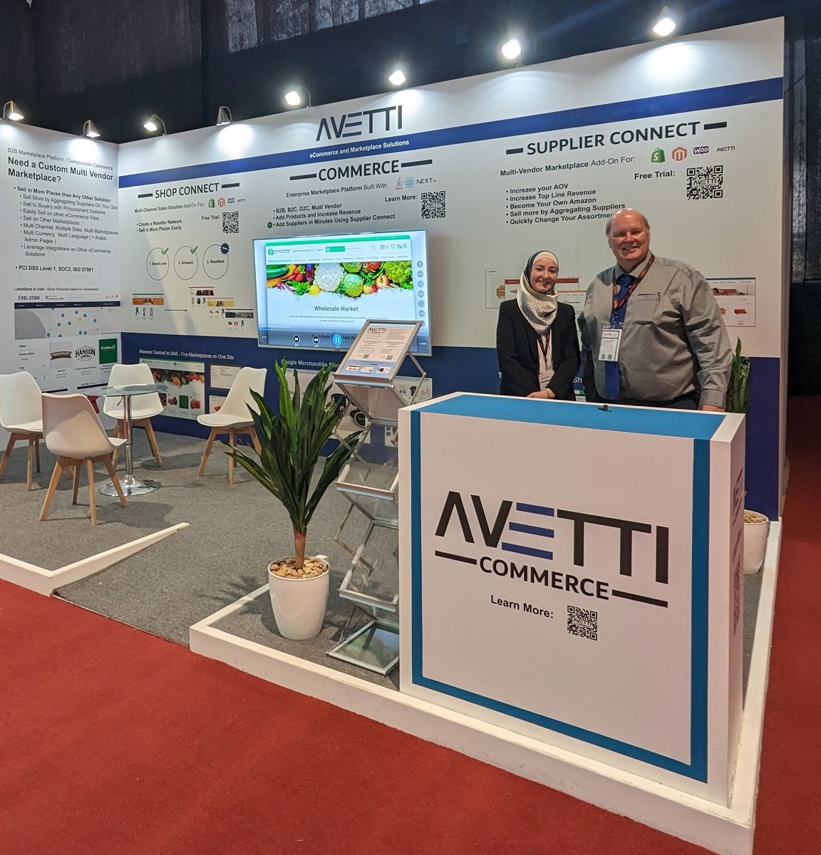 AvettiCom's tweet photo. Seamless #KSA was bustling with activity, thanks to the booming economy📈Businesses expressed enthusiasm to expand their online presence, both locally &amp; globally. We are excited to assist these businesses in venturing into the world of #eCommerce and facilitating growth 🚀 https://t.co/M41rBh8OYl
