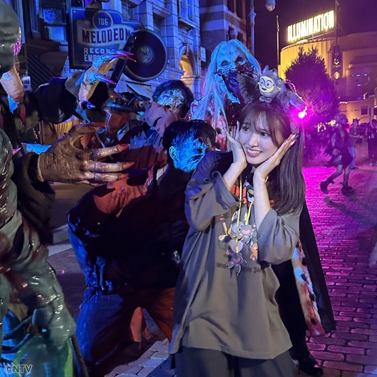 TREASURE ナイトガーデン ジェヒョク 未公開ポラロイド ◢◤#あしたのZIP!◢◤ #キテルネ!は…ハロウィーンUSJ👻🎃 ゾンビに