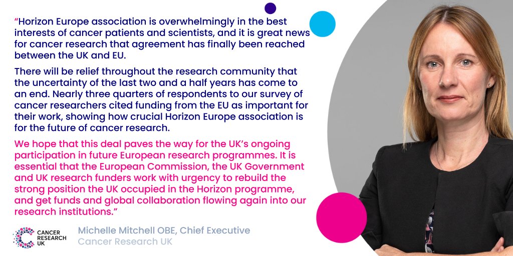 After a long, sector-wide effort calling on Government to ensure Horizon Europe association for our researchers, we are delighted it's finally here. This opens doors to collaboration 🤝 will attract the brightest minds🧑‍🔬and strengthen UK science keeping us on the world stage 🌍