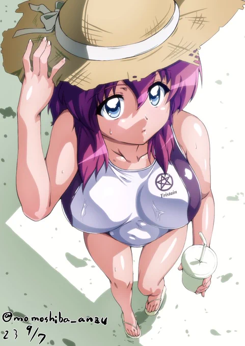 夏も終わりなので競泳水着のアンリエッタ女王さまを 