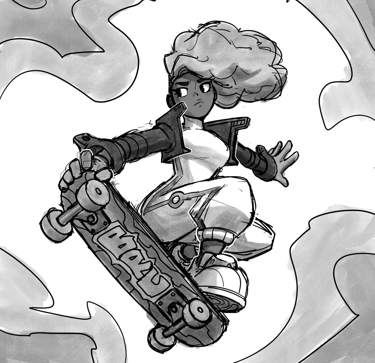 Vinyl sketch 
#BombRushCyberfunk