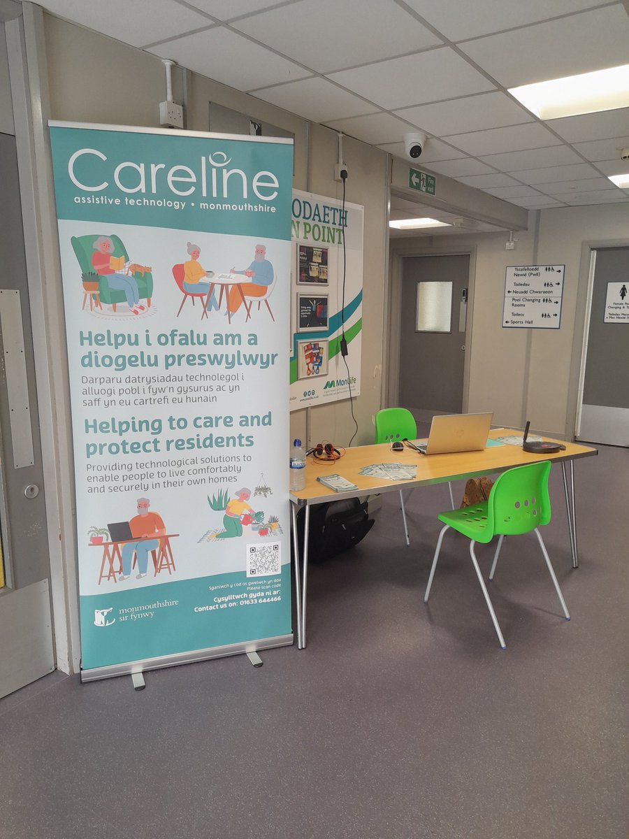 Toady the Assistive Technology Team are @abergavennyleisurecentre. Call in for a chat and more information.
