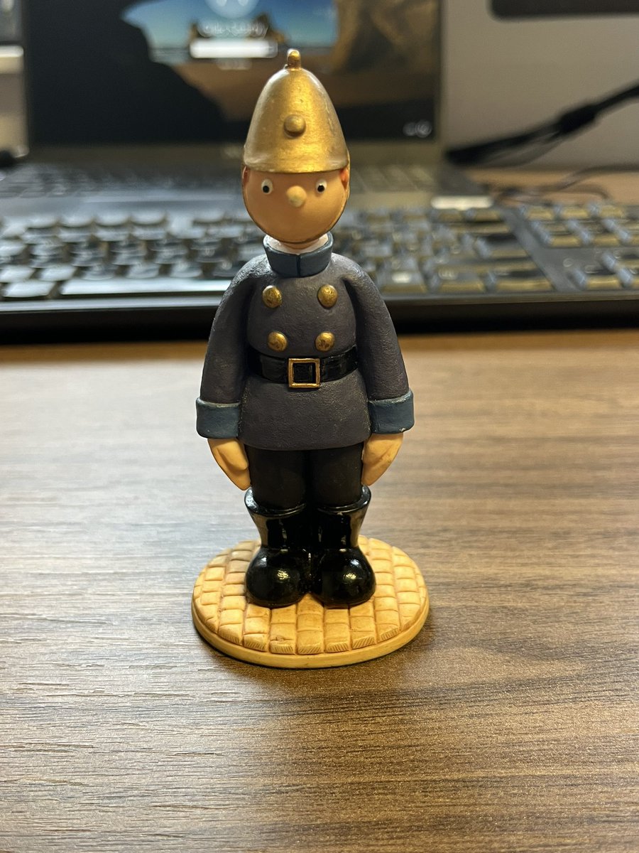Couldn’t resist this new office ornament for £4 on my way for coffee this morning.
All together now … 👨🏻‍🚒 
(Kids ask your [Grand] Parents 🙄)