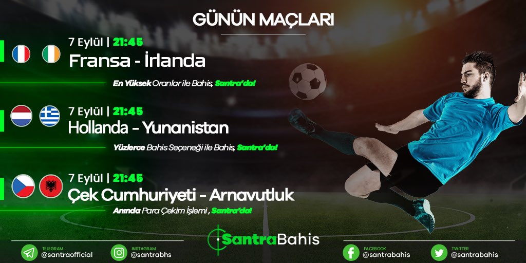 🎉Günün favori futbol karşılaşmaları Santra Bahis farkıyla ile sizleri bekliyor.🏟️⚽️

Güncel Giriş ; 🗝️

santra.link/sosyal