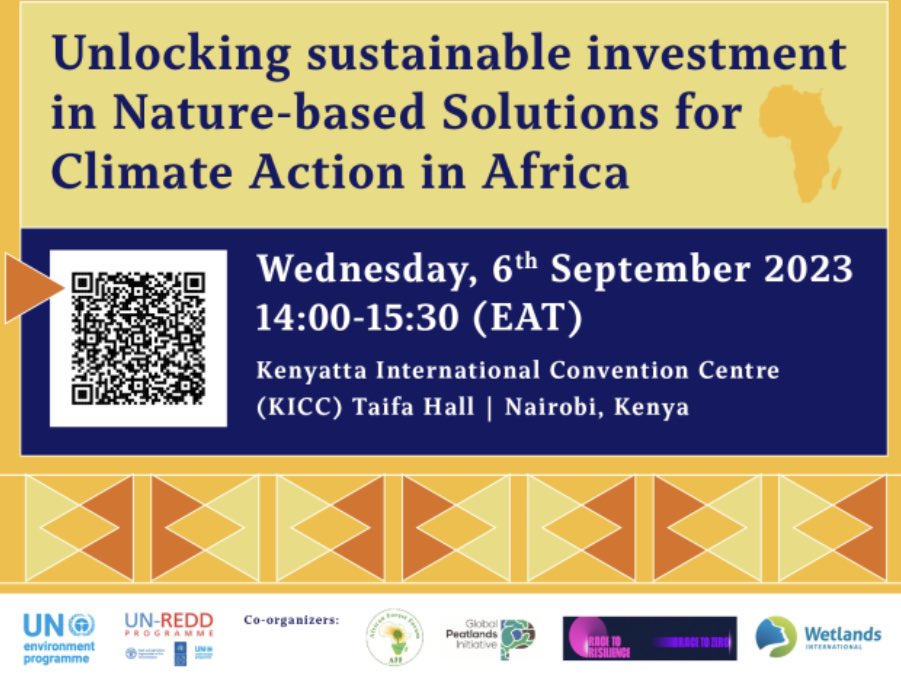 LilianNyaega's tweet photo. Highlights from Day 3 of the #AfricaClimateSummit2023: An enlightening discussion from 🇺🇬 🇨🇩 🇬🇭 🇰🇪 🇦🇪 on 'Unlocking Sustainable Investments in Nature-Based Solutions for Climate Action in Africa.' 🌍 #AfricaClimateSummit2023 #NatureBasedSolutions #ClimateAction 🧵 https://t.co/yThYQas9qa