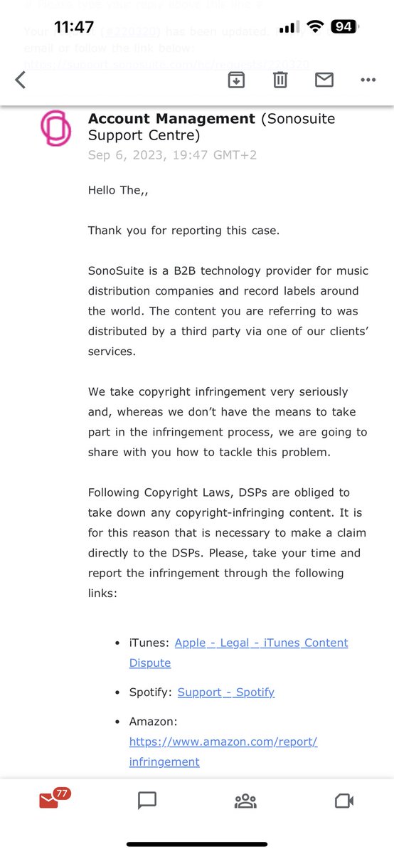 wanlov's tweet photo. an entity using @sonosuite to distribute their music is pretending to be Sister Deborah and has uploaded an unauthorized version of her song Ama Piano feat AY Poyoo to various DSPs. @Deezer told us it was @Sonosuite that sent them the song after we proved our case… https://t.co/ItmLFUm7Hg