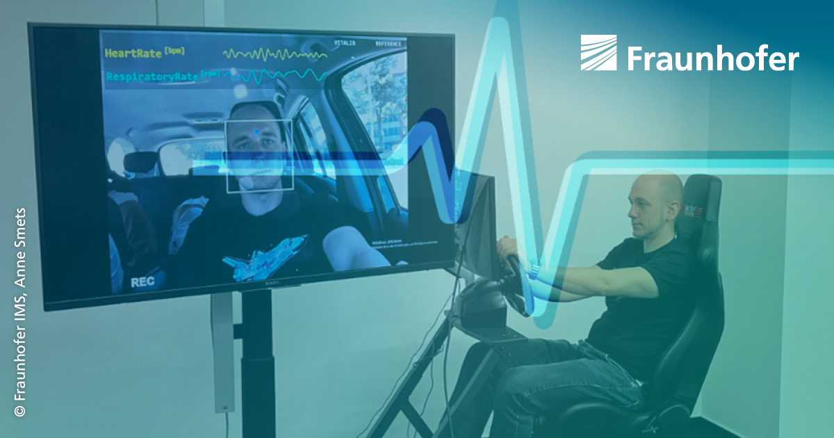 Fraunhofer's tweet image. Optische Sensoren erfassen Herz- oder Atemfrequenz von Autofahrenden, welche #KI-Algorithmen dann auswerten. Testen Sie die vom #Fraunhofer IMS entwickelte Innovation bis 8. September auf der @IAAmobility in München, Halle B1, Stand D11.
fraunhofer.de/de/veranstaltu…
#WeKnowHow