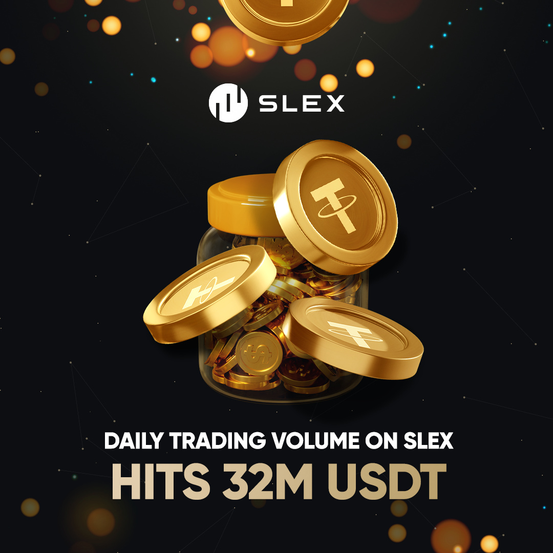 🌐#SLEX Breaks Records with $32M #DailyTradingVolumes in Just One Week! 🚀We're deeply grateful for our amazing community's overwhelming support and enthusiasm🤝Join the SLEX platform today, #deposit your account, and enjoy #zerofee #trading on the #spotmarket!