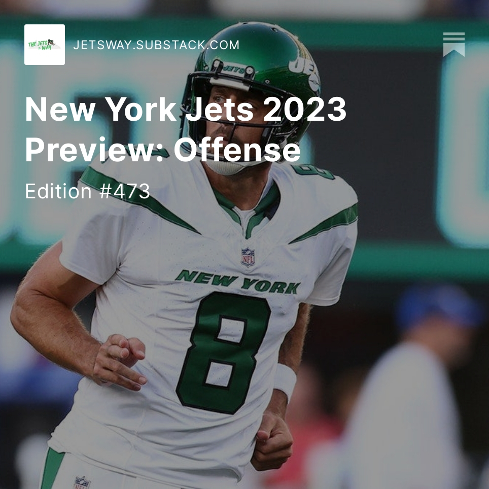 ☕️ This team has come a long way. Looking at the dramatic improvement on offence and making some predictions for:

Team MVP
Best O-Lineman
Biggest Threat
Comeback Player
Trade Target
Biggest Disappointment

Tomorrow...it's defence. 

#NewYorkJets #NYJ 

open.substack.com/pub/jetsway/p/…