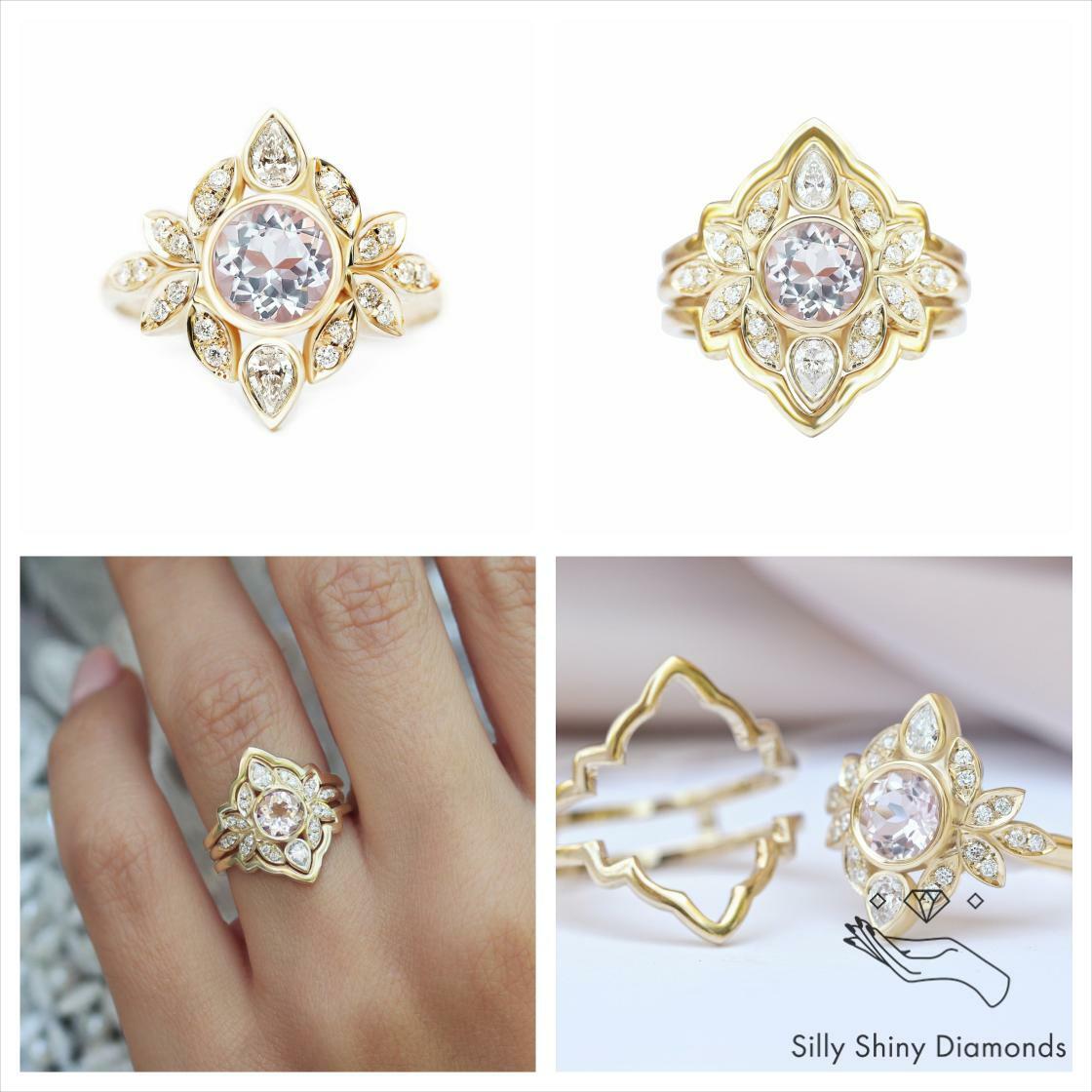 SillyShiny's tweet image. Unmissable! Check out this Morganite &amp;amp; Diamonds Flower Engagement Ring with Matching Solid Gold Ring Guard Lily #5 ♥ .
sillyshiny.com/products/lily-…
#stackring #bridesrings