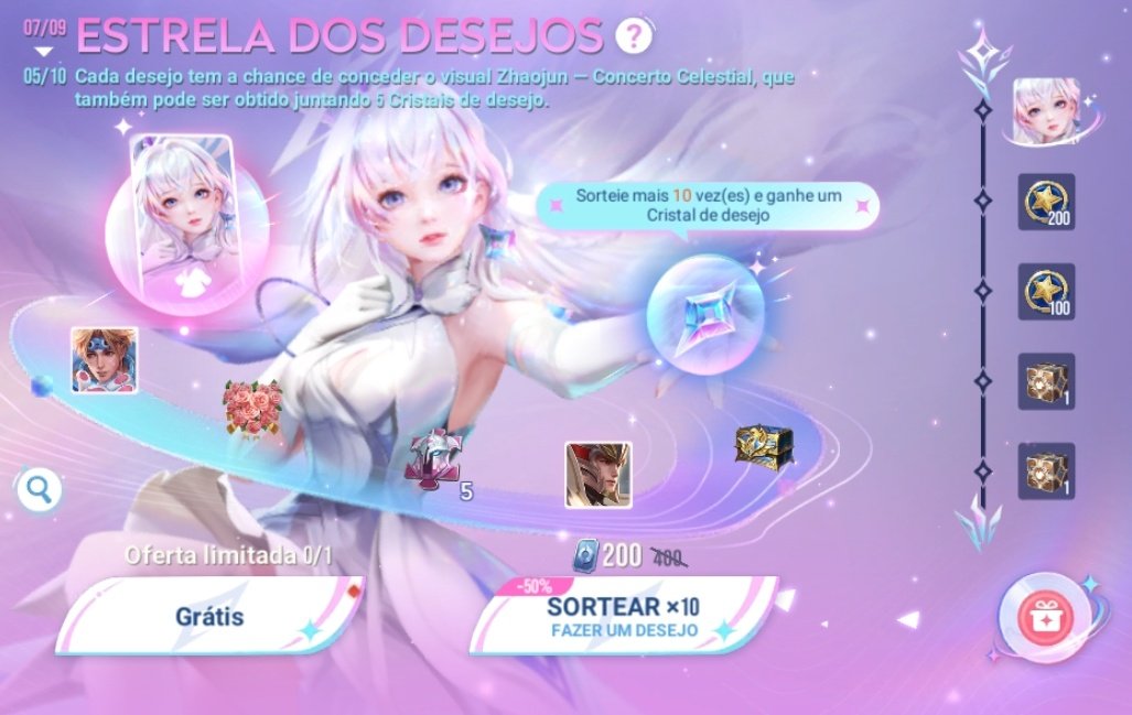 KingsRiftbr's tweet photo. GACHA
O Visual "Concerto Celestial" da Zhaojun (Princesa Gélida) já está disponível.

O evento é um sorteio de tempo limitado, o visual tem chance de vir entre os desejos obtidos no sorteio ou juntando 5 "cristais de desejo" para obter o visual.

#honorofkingsbr
#HonorofKings https://t.co/GctrV80f2N