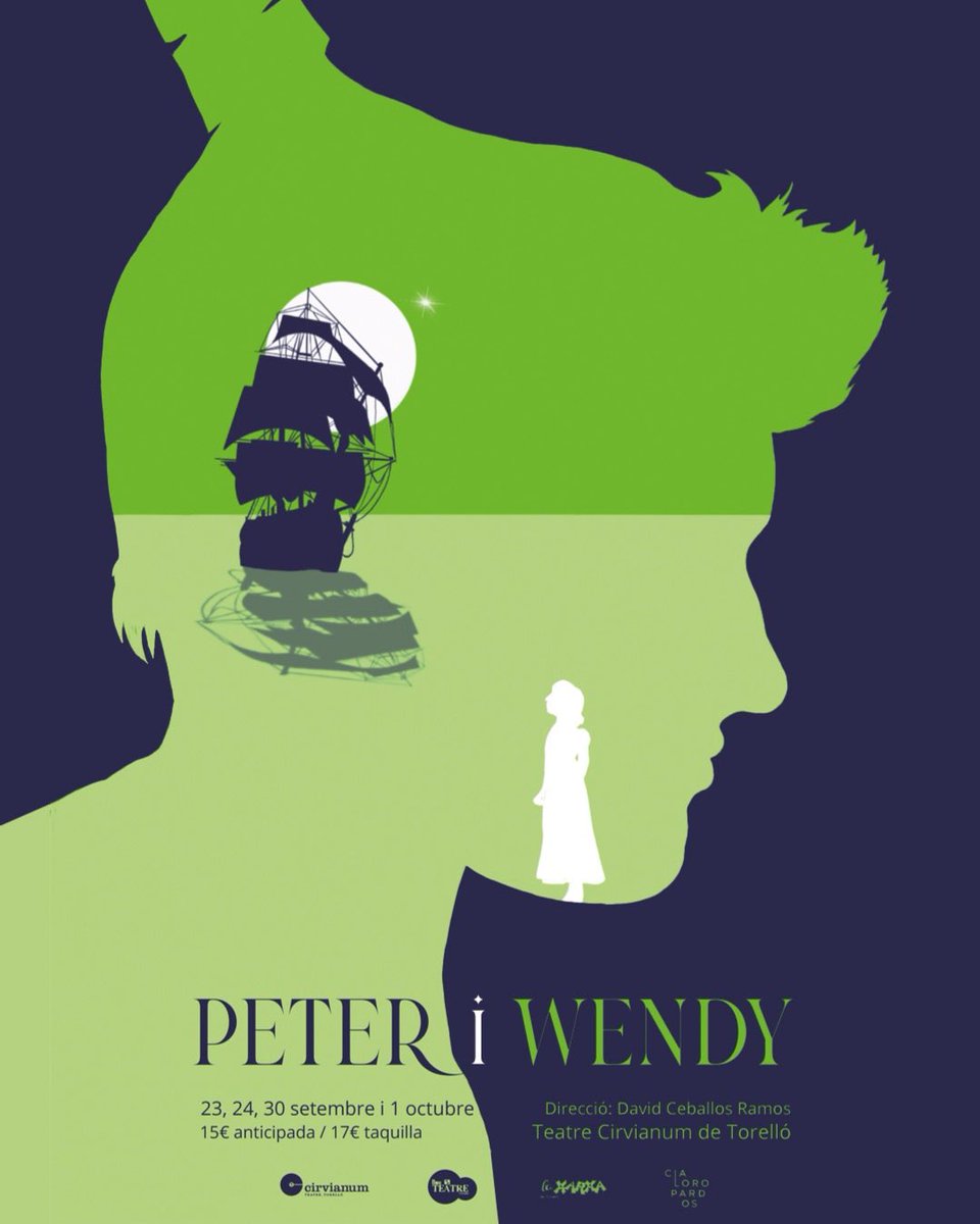 Us presentem el cartell de Peter i Wendy, obra de la <a href="/MarinaBerrocal/">Marina Berrocal Dot</a>

Compra ja la teva entrada amb descompte a teatrecirvianum.cat 

Perquè tots els nens i les nenes creixen. Tots, menys un.