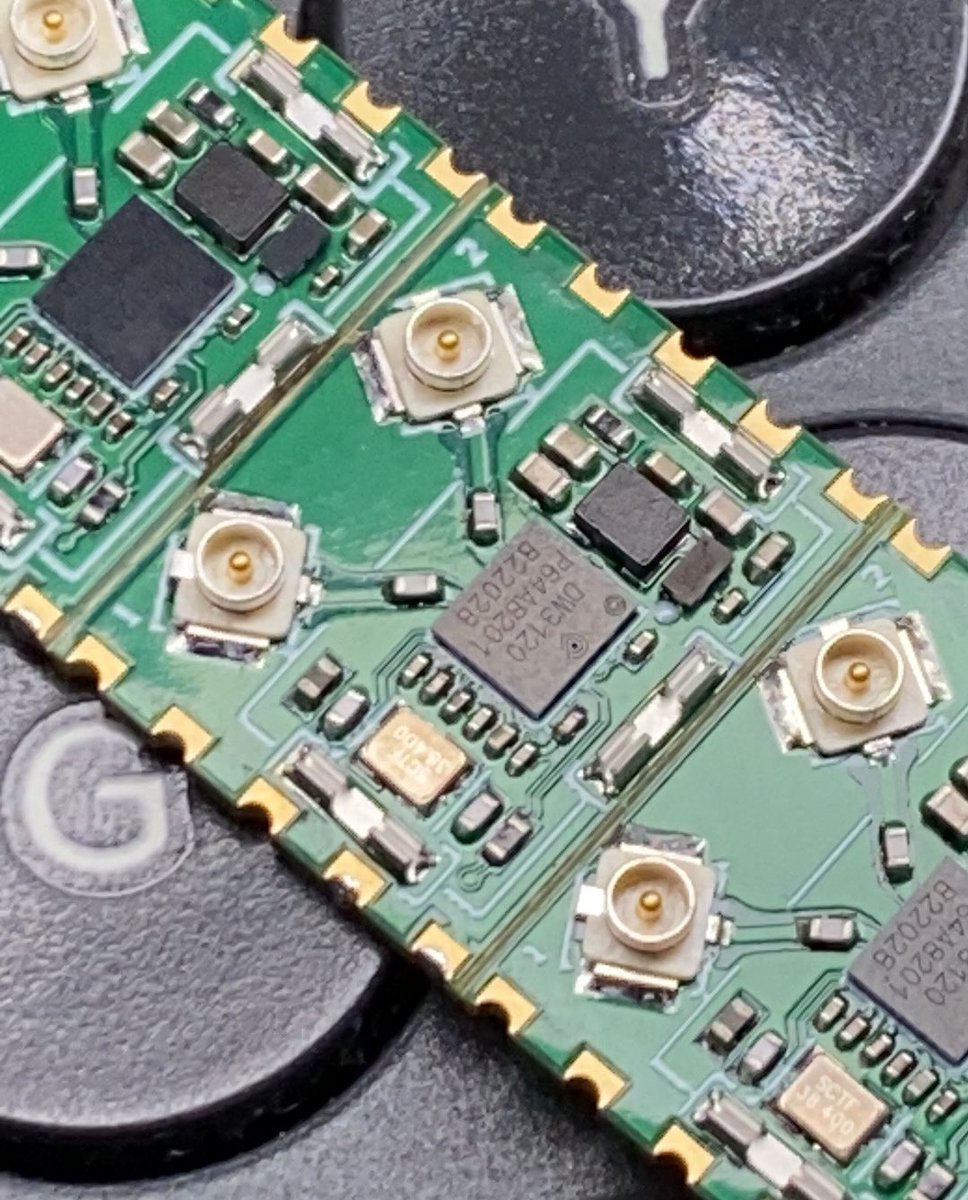 M5Stack's tweet image. #UWB dw3120 module ing