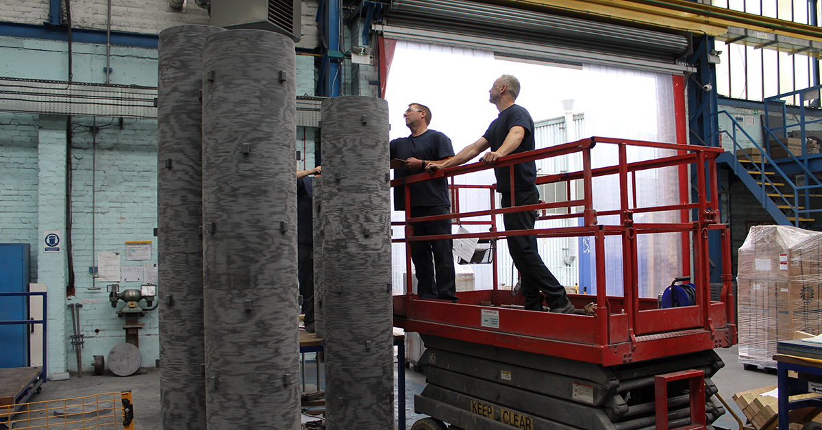 Tufcot's tweet photo. We have been working on 3 Insulation Tubes, ranging in size from 2.8m in length up to 4m. A perfect demonstration of Tufcot's capability, capacity &amp; ability to think outside of the box to deliver projects that require something a little extra.

#composites #ukmanufacturing https://t.co/Qa23spj53W