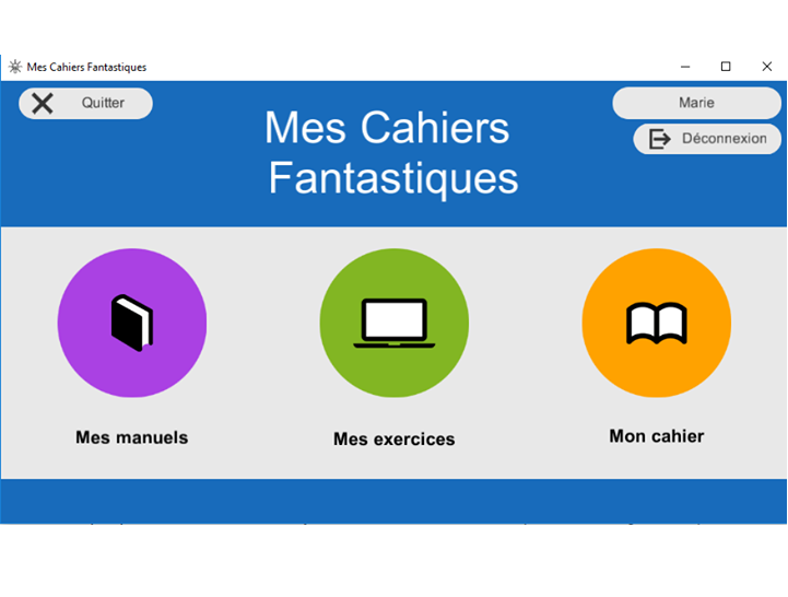CFantastique's tweet photo. Utilisez notre application “mes cahiers fantastiques”, un cahier du jour numérique simple d'utilisation, pour permettre à l’élève de faire et ranger ses exercices numériques, puis à l’enseignant de les corriger facilement ! 
▶️Téléchargement gratuit sur : https://t.co/2sD5vAeZCU https://t.co/SiQvVlG2xc