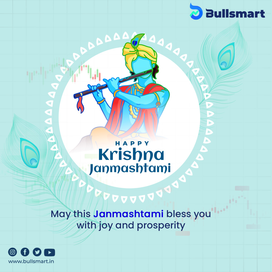 Bullsmartapp's tweet image. Wishing Everyone a Happy Krishna Janmashtami🙏
May this Janmashtami bless you with joy and prosperity

Follow @Bullsmartapp for more!

#india #bullsmart #krishna #jaishrikrishna #mahabharata #krishnajanmashtami #investments #radhekrishna