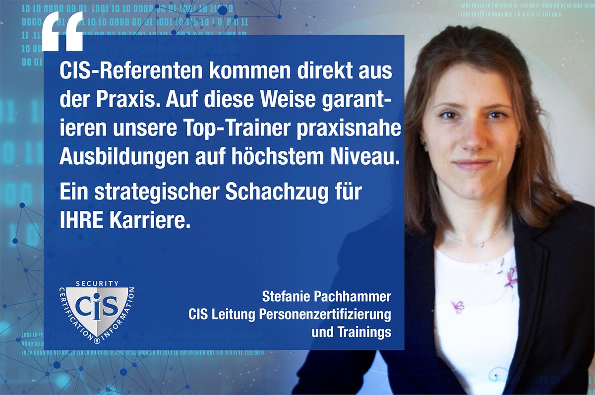 InformationCis's tweet photo. 🔹Der nächste Schritt auf Ihrer Karriereleiter? 🔹️
Jetzt ist es Zeit, an Ihre Karriere zu denken - welcher Schritt macht für SIE Sinn? Information Security Manager od Auditor? Brauchen Sie vertiefendes Wissen zu #ISO27701, #ISO27001 Update oder ist es Zeit für ein Refreshing? https://t.co/ZHf9Ng7cHq