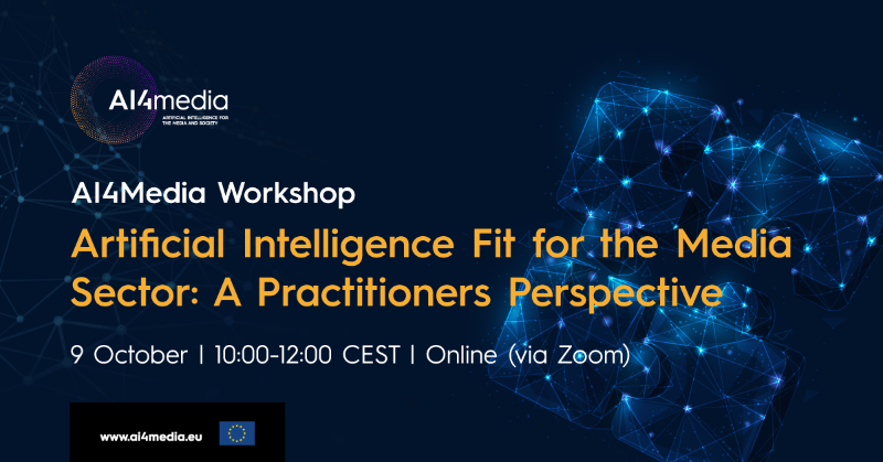 ai4mediaproject's tweet photo. ⚠️ GREAT NEWS!! 🤩
We are organising an online #workshop to facilitate a conversation between #AI researchers &amp; developers and #media practitioners from various industries, including #journalism, #music, game development &amp; media archives.
Got curious!?
Know everything here 👇