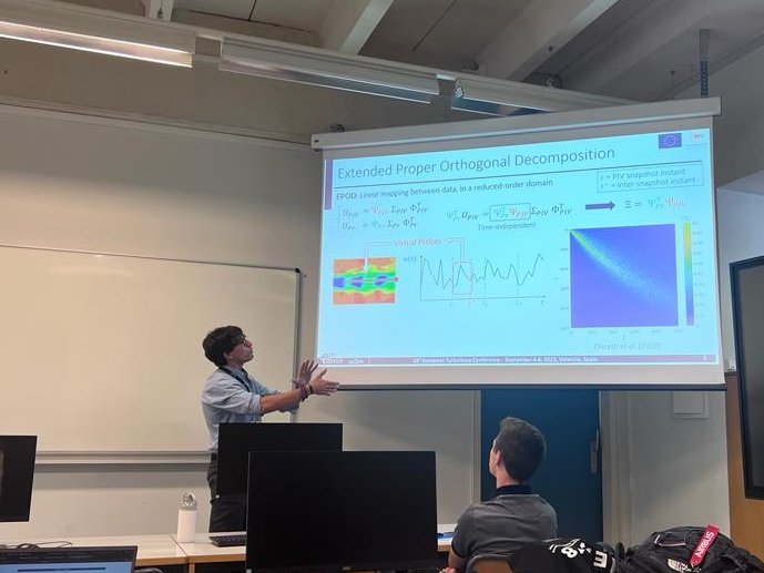 ERC project NEXTFLOW (@erc_nextflow) on Twitter photo 👏Our PhD student <a href="/LucaFranceschel/">luca franceschelli</a>'s talk at European Turbulence Conference #ETC18: Jet-flow feature estimation with snapshot PIV and fast probes.
📌Funded by <a href="/ERC_Research/">European Research Council (ERC)</a>
🖊️coauthored by Marco Raiola, <a href="/StefanoDiscetti/">Stefano Discetti</a> 👏Our PhD student <a href="/LucaFranceschel/">luca franceschelli</a>'s talk at European Turbulence Conference #ETC18: Jet-flow feature estimation with snapshot PIV and fast probes.
📌Funded by <a href="/ERC_Research/">European Research Council (ERC)</a>
🖊️coauthored by Marco Raiola, <a href="/StefanoDiscetti/">Stefano Discetti</a>