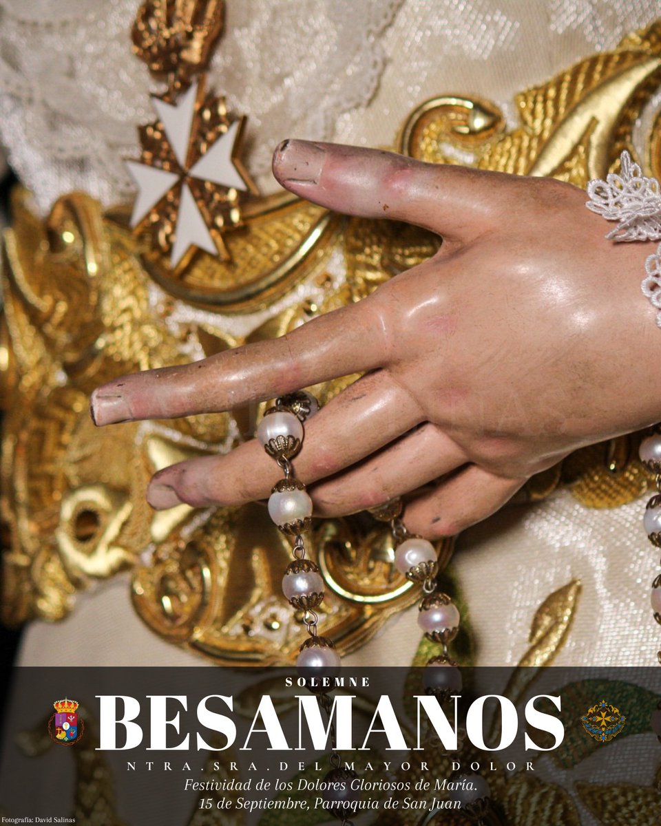 ❤️💙 Solemnes Besapiés y Besamanos en honor al Stmo. Cristo de la Exaltación y Ntra. Sra. del Mayor Dolor, con motivo de las festividades de la Exaltación de la Santa Cruz y los Dolores Gloriosos de María