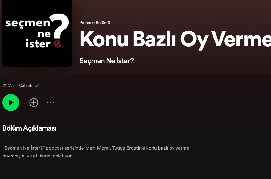 SecmenNeIster's tweet photo. “Seçmen Ne İster?” podcast serimizde Mert Moral (@mertmoral) , konu bazlı oy verme davranışını ve etkilerini anlatıyor👇

https://t.co/YHKJ782ysj https://t.co/Jmvyknrfyl