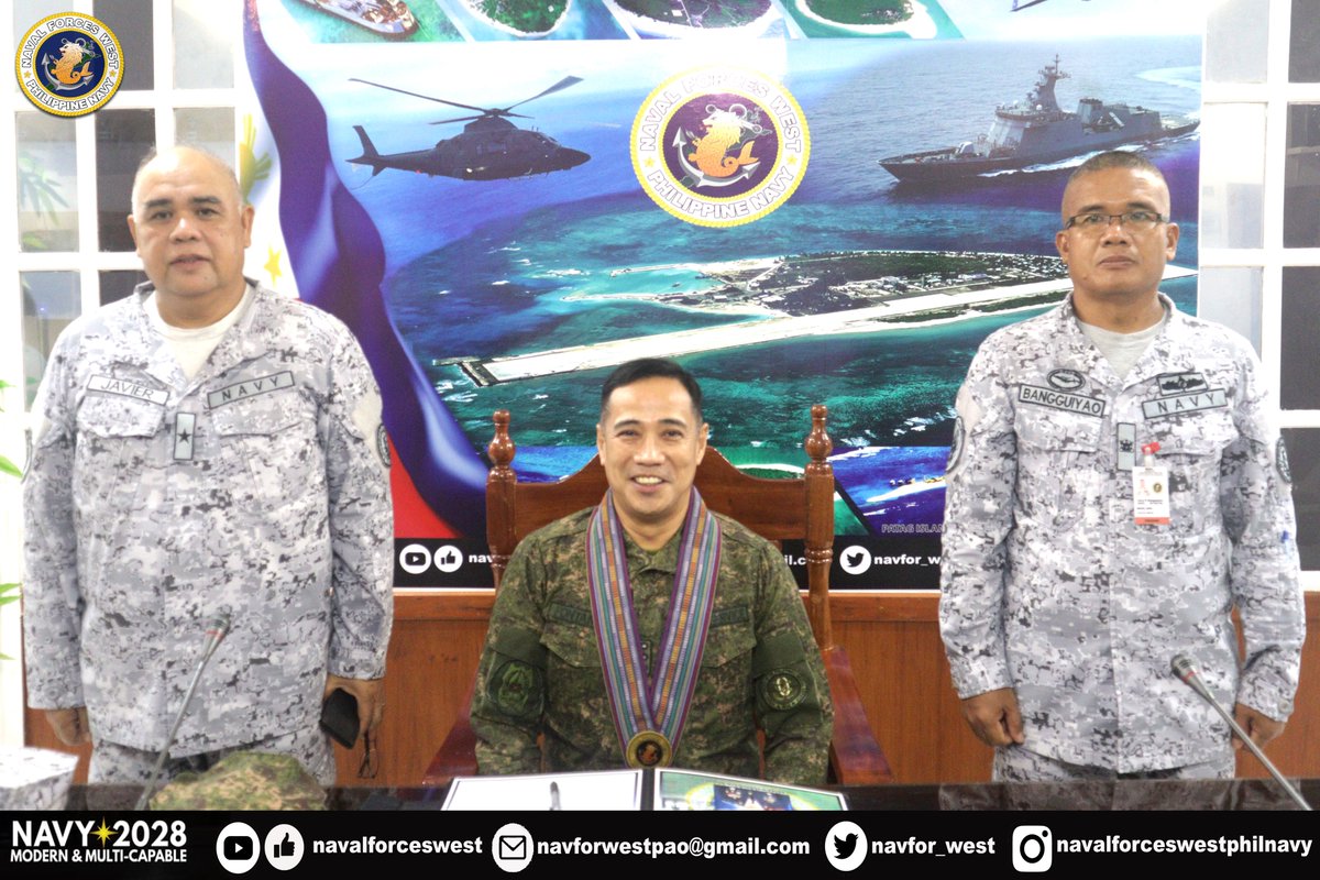 IN PHOTOS: The Chief Dental Surgeon Navy, Col Peter P Fontanilla DS(GSC), visited Headquarters, Naval Forces West (NFW), at Naval Station Apolinario Jalandoon, Brgy. San Miguel, Puerto Princesa City, Palawan on 05 September 2023.

👀👉m.facebook.com/story.php?stor…