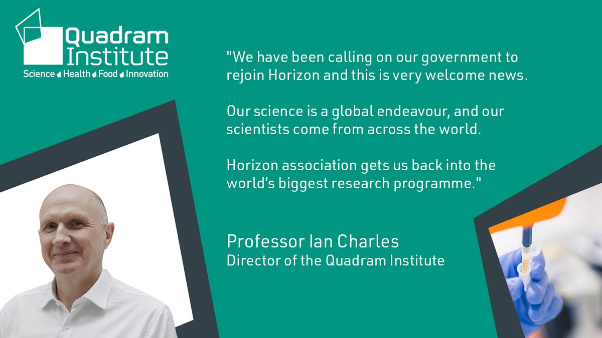 "We have been calling on our government to rejoin Horizon and this is very welcome news. Our science is a global endeavour, and our scientists come from across the world. <a href="/HorizonEU/">Horizon Europe🇪🇺</a> association gets us back into the world’s biggest research programme."🌍

💬Director Ian Charles